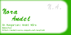 nora andel business card